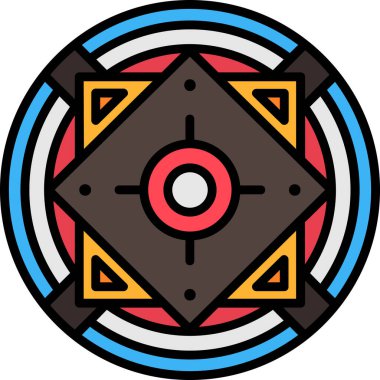 Amerikan bayrak vektör simgesi