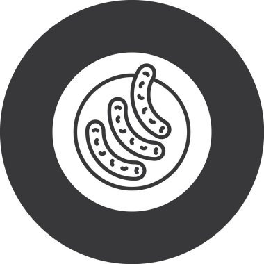 Gıda simgesinin vektör illüstrasyonu