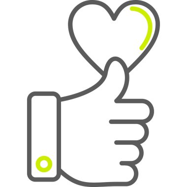 simge gibi yukarı başparmak