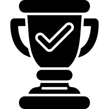 ödül kupa ödül ikonu katı stil