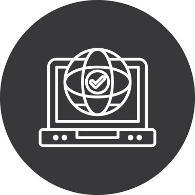 İnternet web simgesi basit