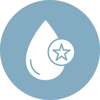 Su bırakma simgesinin vektör illüstrasyonu