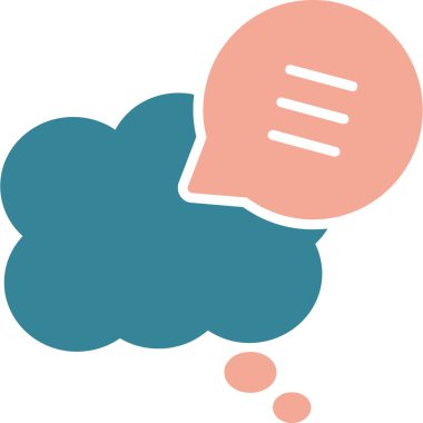 Sohbet simgesi vektör illüstrasyonu