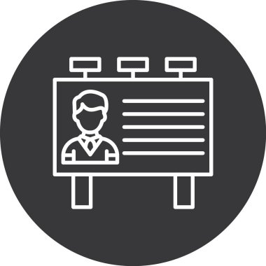 Modern simgenin vektör illüstrasyonu