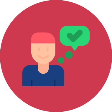 avatar. Web simgesi basit illüstrasyon