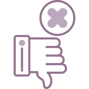 Başparmağını indir. Web simgesi basit illüstrasyon