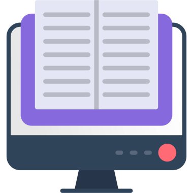 dizüstü bilgisayar simgesi ile doldurulmuş - ana hat biçimi