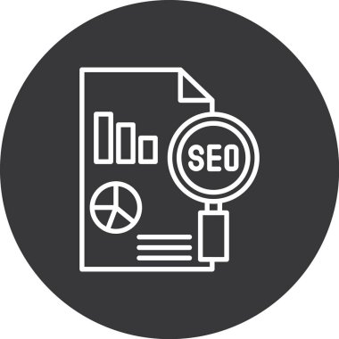 SEO vektör simgesi düz simge