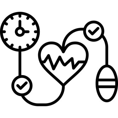 Ok vektör simgesi olan kalp