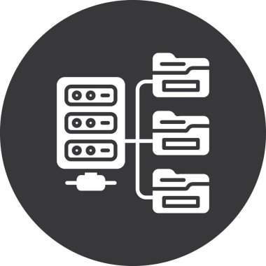 Veri Merkezi simgesini, vektör çizim