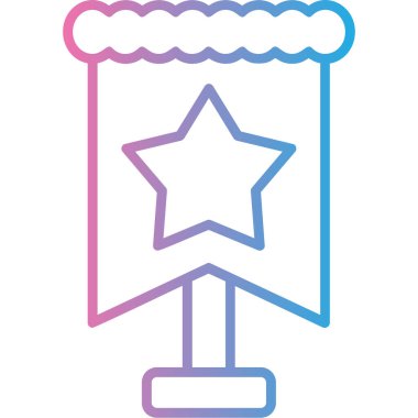 Yıldız. Web simgesi basit illüstrasyon