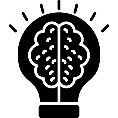 Bir fikrim var. Web simgesi basit illüstrasyon