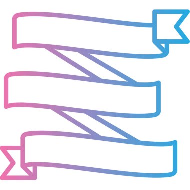 Renkli kurdelelerin vektör çizimi