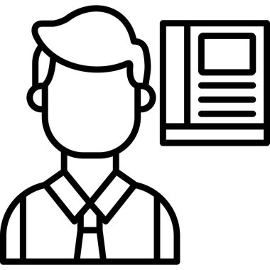 avatar adam simgesi ana hatları biçiminde