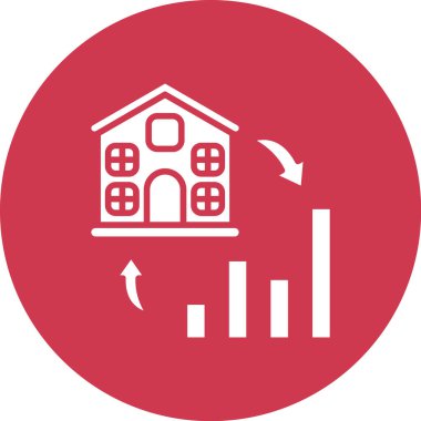 Emlak simgesi vektör illüstrasyonu