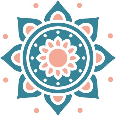 mandala. Hint süsü tasarımı. yuvarlak dekoratif ögeler, el çizimi arkaplan.