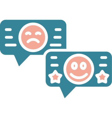 Müşteri derecelendirme vektörü simgesi