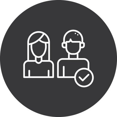 İnsan simgesinin vektör illüstrasyonu