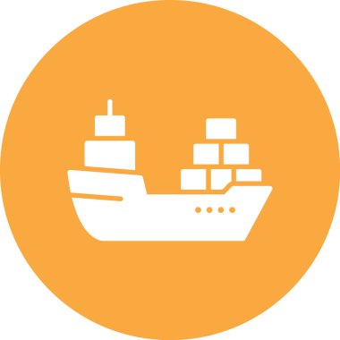 Gemi. Web simgesi basit illüstrasyon