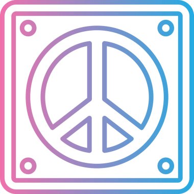 Barış simgesi. vektör illüstrasyonu