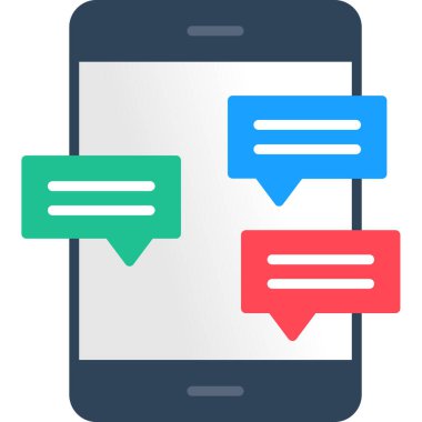 ileti simgesi, vektör illüstrasyonu