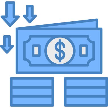 Para için. Web simgesi basit illüstrasyon