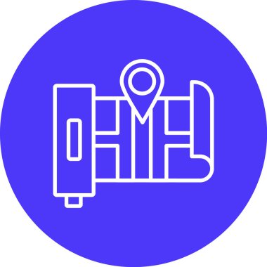 Harita işaretleyici vektör illüstrasyonuName