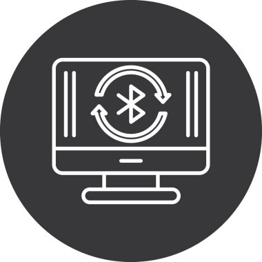 Bilgisayar. Web simgesi basit illüstrasyon