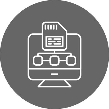 seo modern simgesinin vektör illüstrasyonu