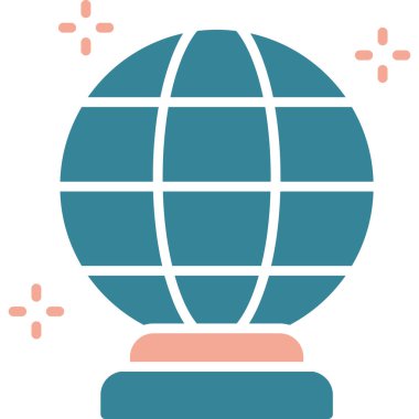 dünya simgesi, vektör illüstrasyonu