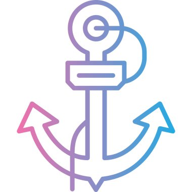 Çapa. Web simgesi basit illüstrasyon