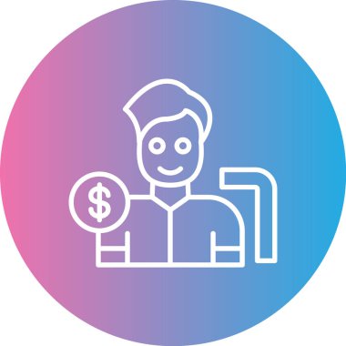 para simgesi vektör illüstrasyonu