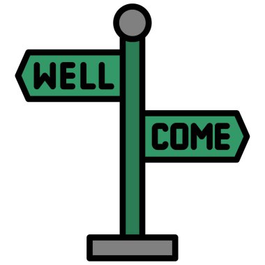 Kolayca düzenleyebilen veya düzenleyebilen renk vektör simgesini karşıla