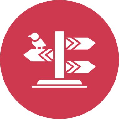 Yol simgesi vektör illüstrasyonu