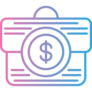 Dolar vektör simgesi modern basit illüstrasyon