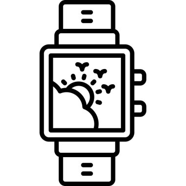 Saat simgesi, anahat stili