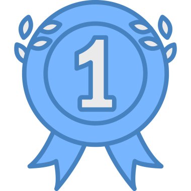 Madalya vektör simgesi modern basit vektör illüstrasyonu