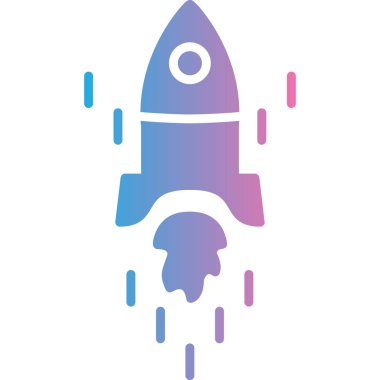 Bir roket simgesinin vektör çizimi