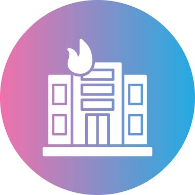 Eşsiz ateş vektörü simgesi