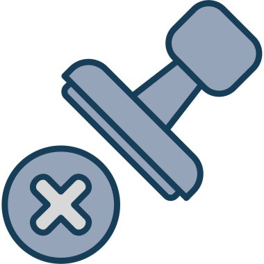 Reddedildi, Basit Vektör Simgesi Her Kullanım İçin