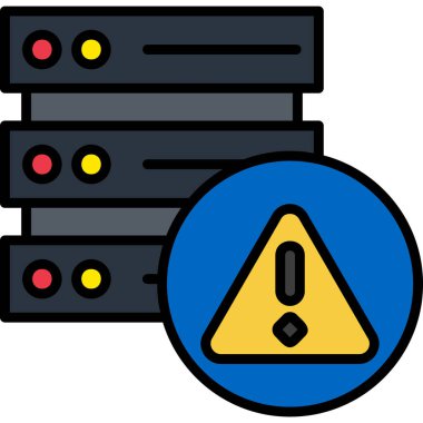 Sunucu. Web simgesi basit illüstrasyon