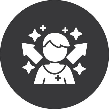 Modern doktor simgesinin vektör çizimi