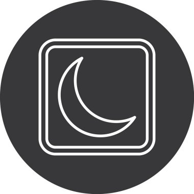 Ay vektör simgesi kolayca değiştirebilir ya da düzenleyebilir