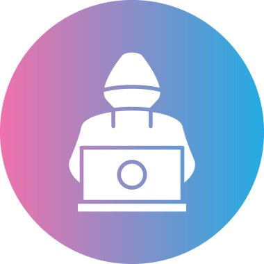 Şapka simgesi vektör illüstrasyonuna sahip eşsiz bir adam