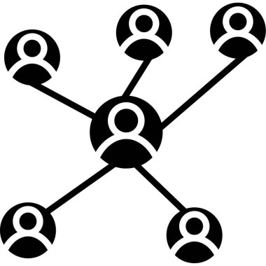 bağlantı ağı simgesi