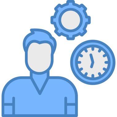 İş ikonu. Web için iş vektör simgelerinin basit illüstrasyonu