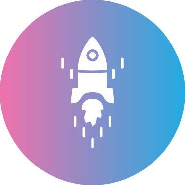 uzay web simgesi, basit vektör illüstrasyonu