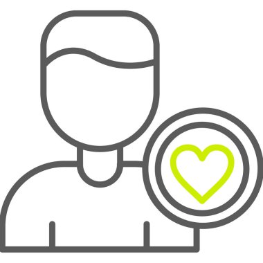 Aşk ikonlu kalp, taslak tarzı