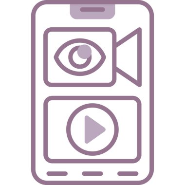 video oynatıcı vektör çizim