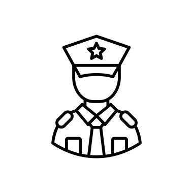 Polis memuru simgesi, satır biçimi